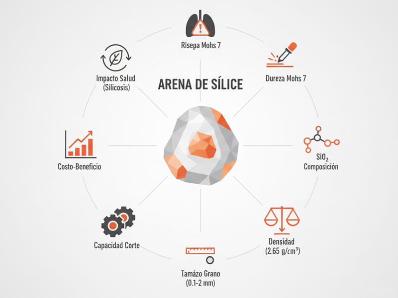 Propiedades técnicas de la arena de sílice: características principales. Bogotá, Colombia. Montajes, Ingeniería y Construcción. MIC SAS.