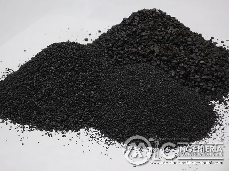 Comparación de granulometrías fina y gruesa de escoria de cobre negra. Bogotá, Colombia. Montajes, Ingeniería y Construcción. MIC SAS. Comparación de granulometrías fina y gruesa de escoria de cobre negra. Bogotá, Colombia. Montajes, Ingeniería y Construcción. MIC SAS.